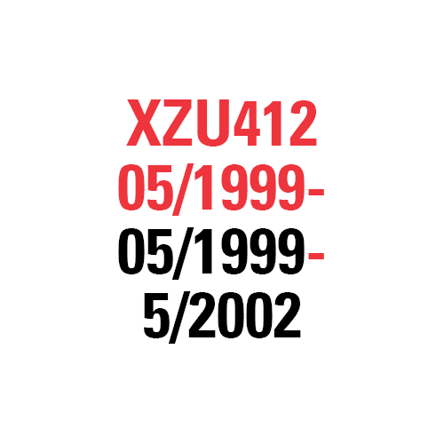 XZU412 05/1999- 5/2002 - MaxiPARTS