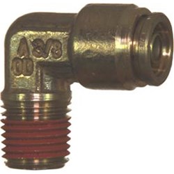 ELBOW PUSH FIT 1/4"NPT X 3/8" NYLON