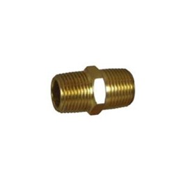 HEX NIPPLE: 1/2"M-1/2"M