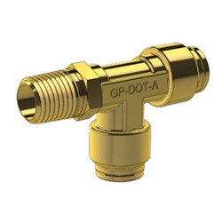 3/8 X 1/4 SWIVEL MALE BRANCH TEE