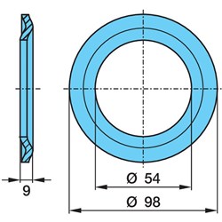 BPW ECO H9000 LIGHT WEIGHT GREASE SHIELD