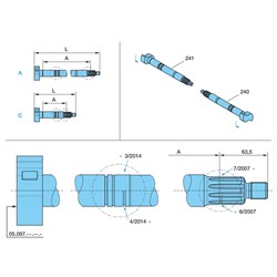 C/SHAFT A=547.5MM L=666MM LH