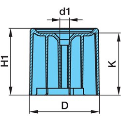 A/BAG PIST GFK D36 V=80
