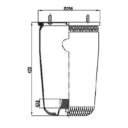 BPW AIRBAG D30K BELLOW