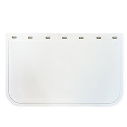 15&quot; DROP X 24&quot; WIDE WHITE MUDFLAP PLAIN