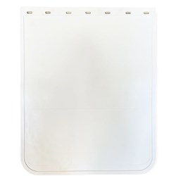 30&quot; DROP X 24&quot; WIDE WHITE MUDFLAP PLAIN