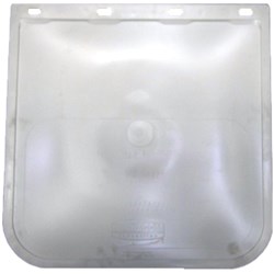 18" DROP X 18" WIDE WHITE MUDFLAP PLAIN