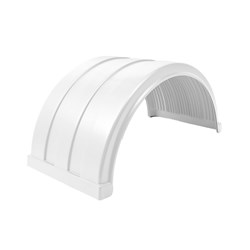 MUDGUARD WHITE T/MATE 650MM SINGLE