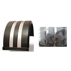 DRESS STRIP STAINLESS STEEL SWIRL FINISH