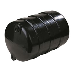 60L ROUND BLACK PLASTIC WATER TANK