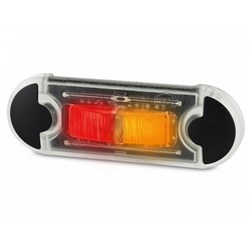 HELLA LAMP SML RED/AMB DURALED S 12/24