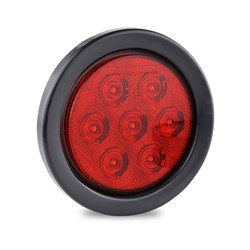 LED AUTOLAMPS 113 SERIES RED ROUND REAR INDICATOR LAMP WITH GROMMET & PLUG