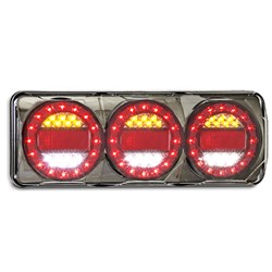 MAXILAMP 3 LAMP COMBINATION BLACK CHROME