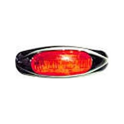 REAR POSITION LAMP RED WITH CHROME BEZEL