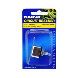 NARVA 50A C/BREAKER AUTO RESET 90&#39;BK