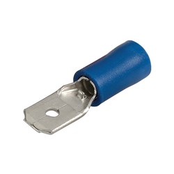 NARVA MALE BLADE TERMINAL BLUE 6.3MM