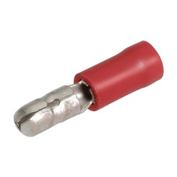 NARVA MALE BULLET RED 4MM