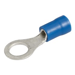 NARVA RING TERMINAL BLUE 6 3MM