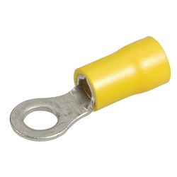NARVA RING TERMINAL YELLOW 5MM