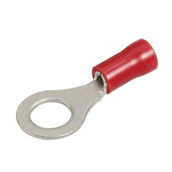 NARVA RING TERMINAL RED 6 3MM 100