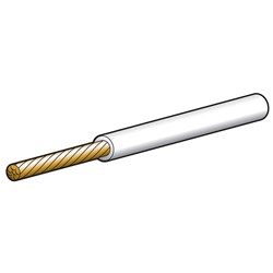 NARVA CABLE S/CORE 3MM 10A 30M WHITE