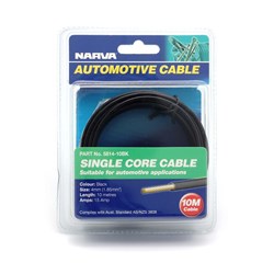 NARVA CABLE SINGLE CORE 4MM 15A 10M