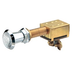 NARVA SWITCH PUSH/PULL OFF/ON BRASS BL