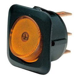 NARVA SWITCH ROCK 25A SPST 12V BLPCK1