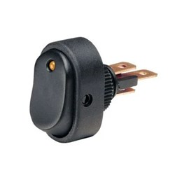 NARVA SWITCH ROCK 30A SPST 12V AMB BL