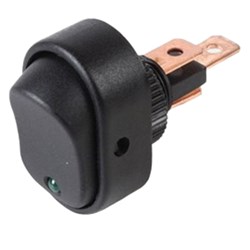 NARVA SWITCH ROCK 30A SPST12V GRN BL1