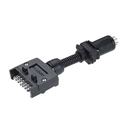 NARVA 7 FLAT SOCKET -7 SML RND PLUG 1PK