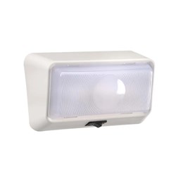NARVA LED PORCH LIGHT+SW WHITE BODY