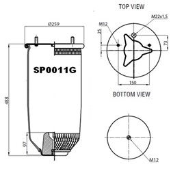 AIR SPRING TRAILER FIRESTONE