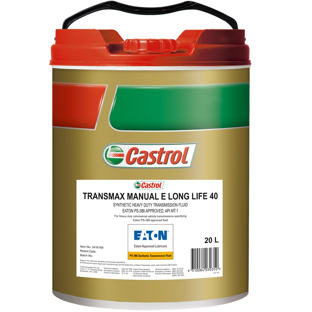 CASTROL TRANSMAX MANUAL E LL 40 20L AZ CAS3416169 | Truck