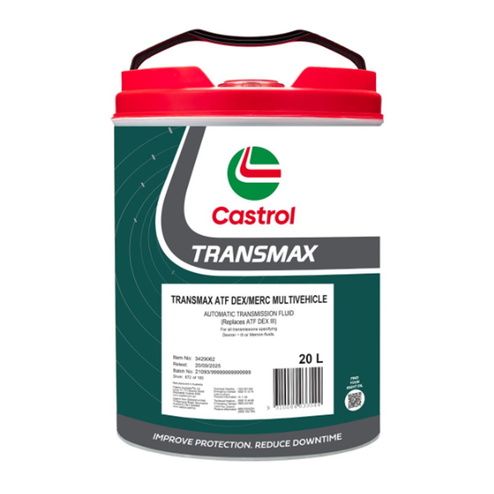 CASTROL TRANSMAX ATF DEX/MERC MULTI-VEHICLE 20L CAS3429062 | Truck