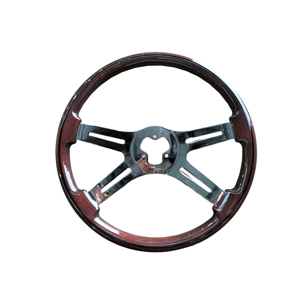 VIP STEERING WHEEL POLISHED MAHOGANY Truck & Trailer Parts