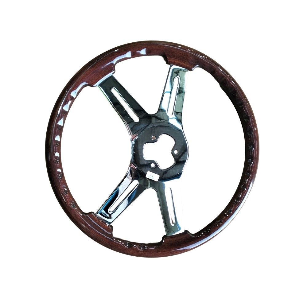 VIP STEERING WHEEL POLISHED MAHOGANY Truck & Trailer Parts