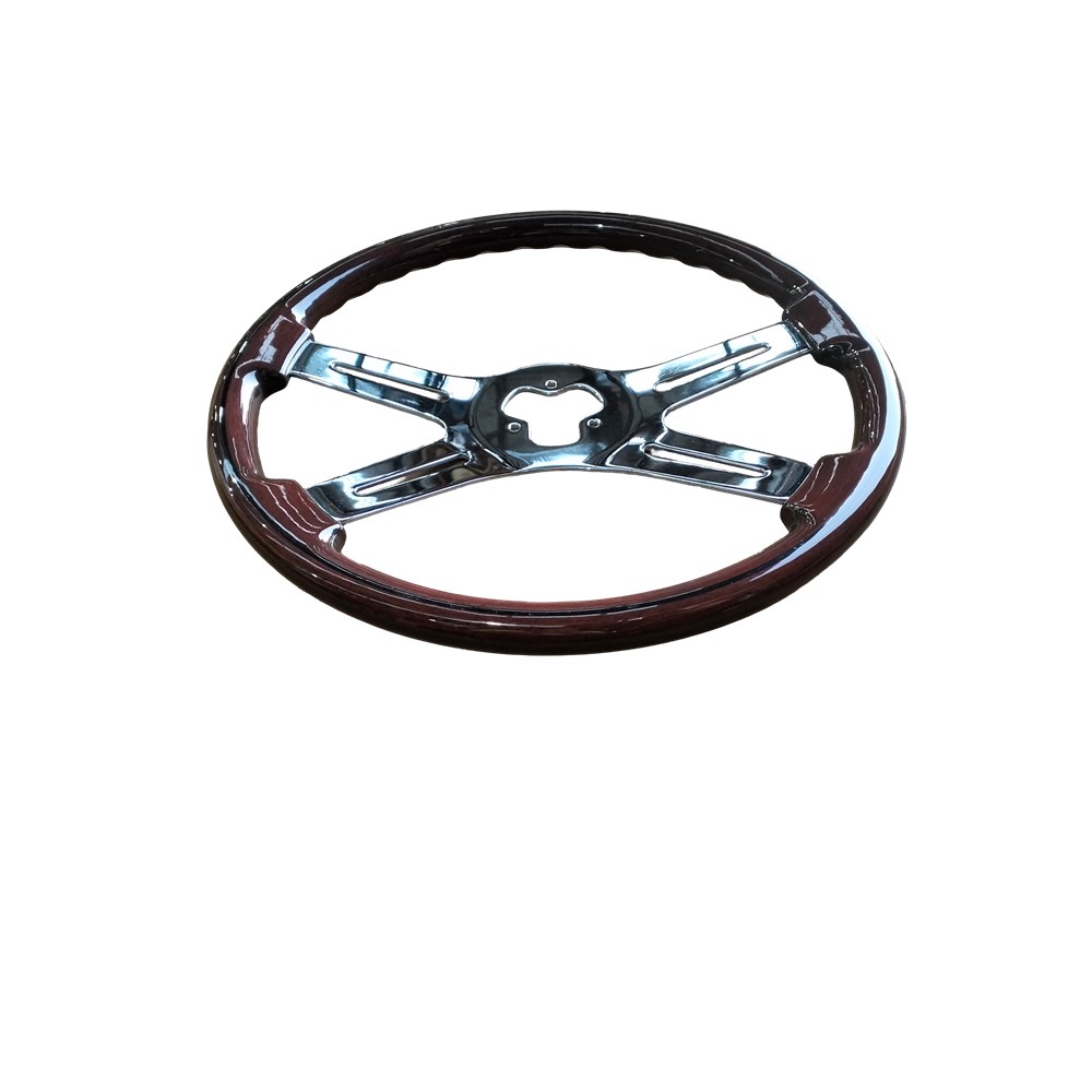 VIP STEERING WHEEL POLISHED MAHOGANY Truck & Trailer Parts